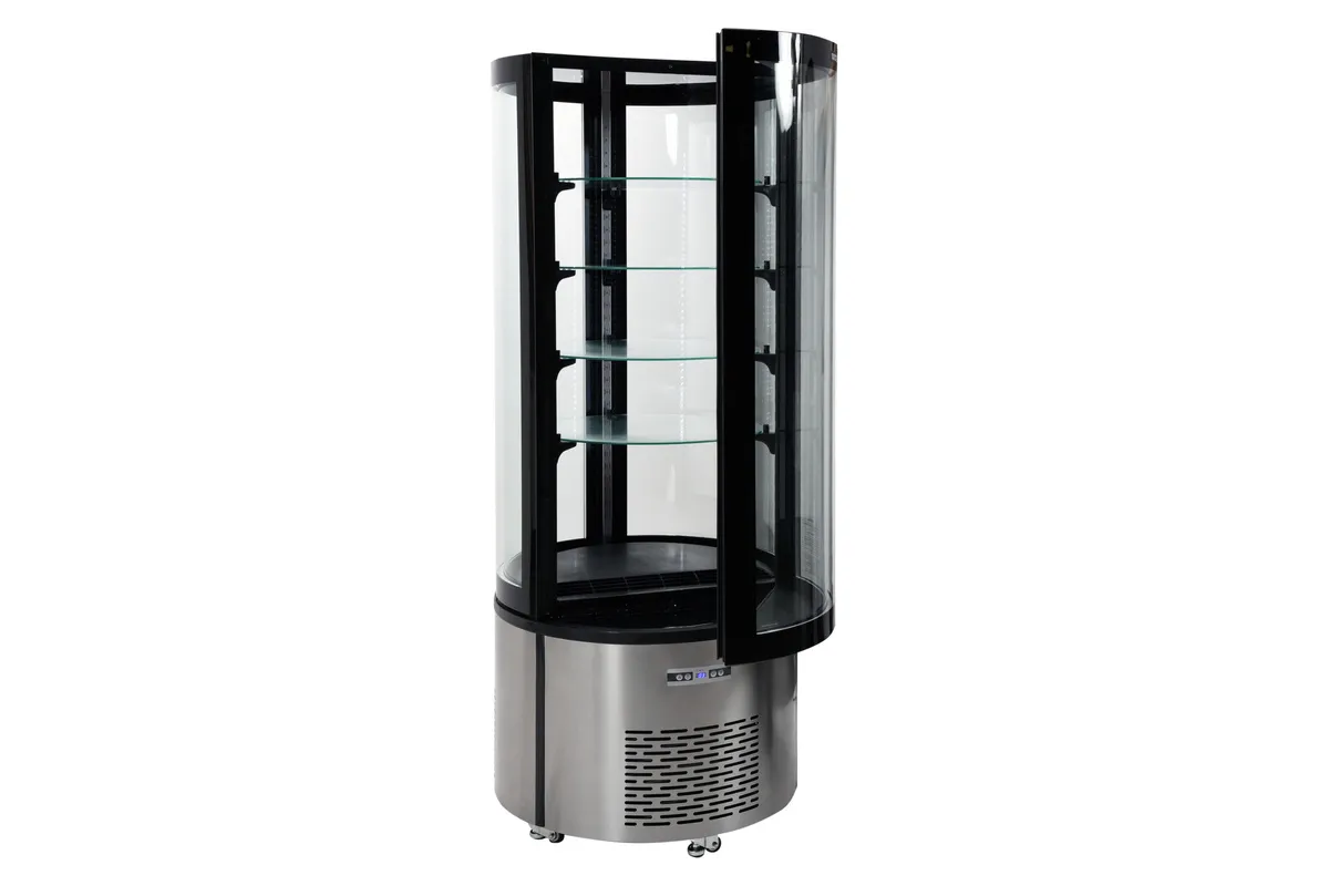 Witryna chłodnicza 400l 68x68x175 czarna Yato YG-05098