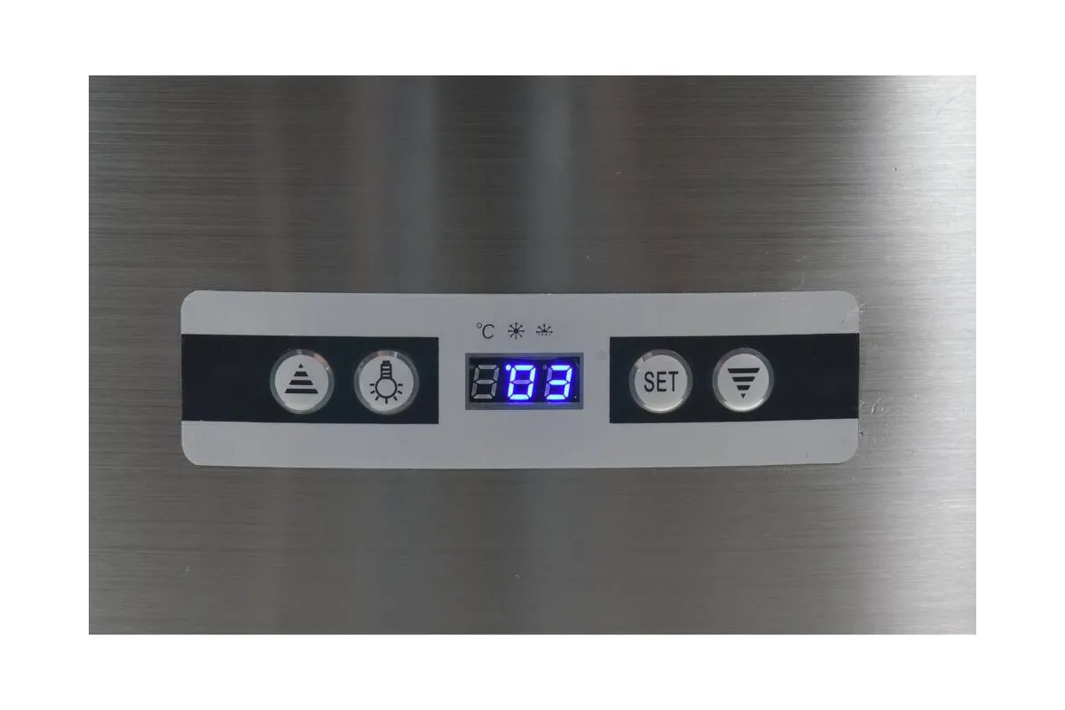 Witryna chłodnicza 400l 68x68x175 czarna Yato YG-05098