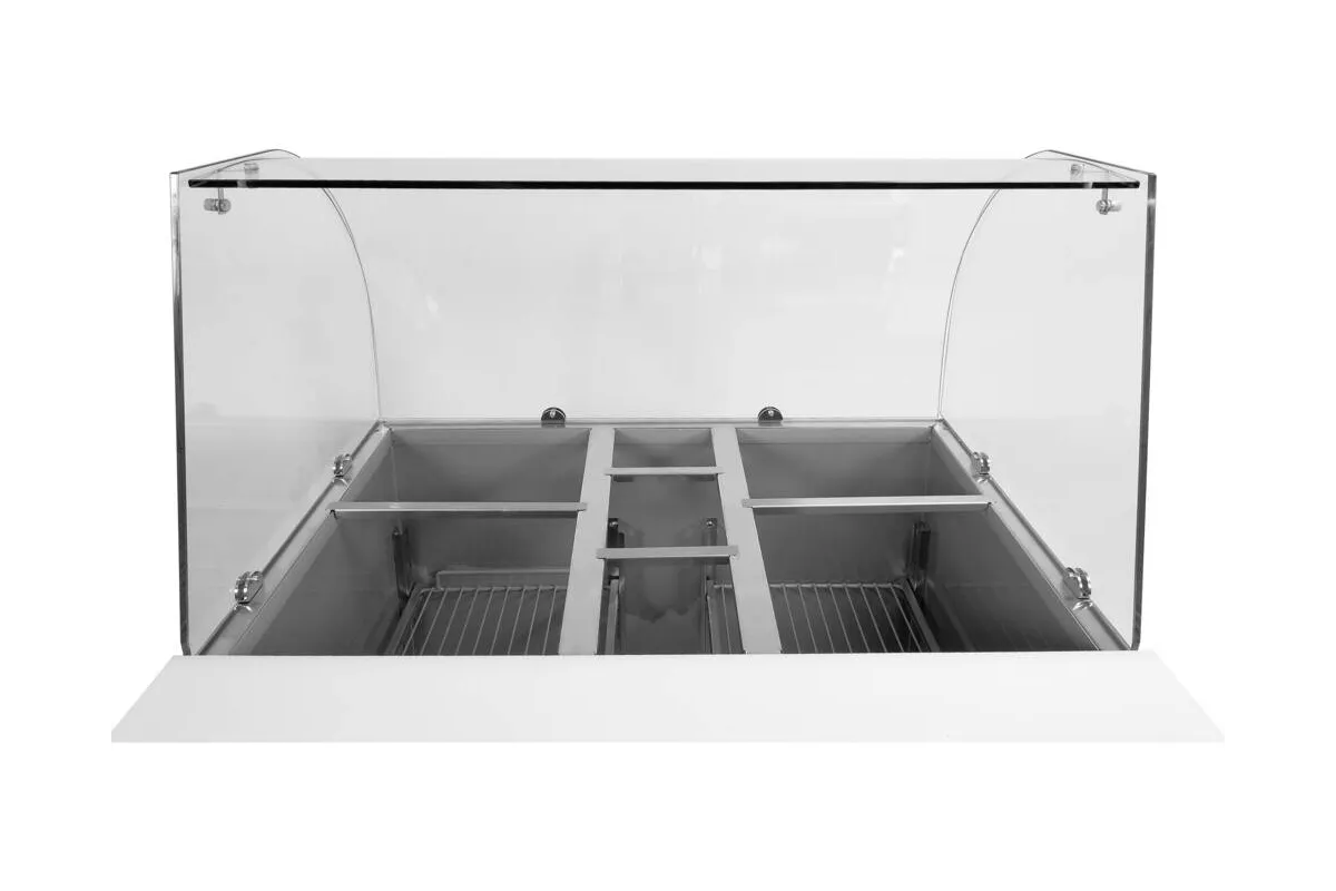 Stół chłodniczy 2-drzwiowy z nadstawką szklaną Yato YG-05260