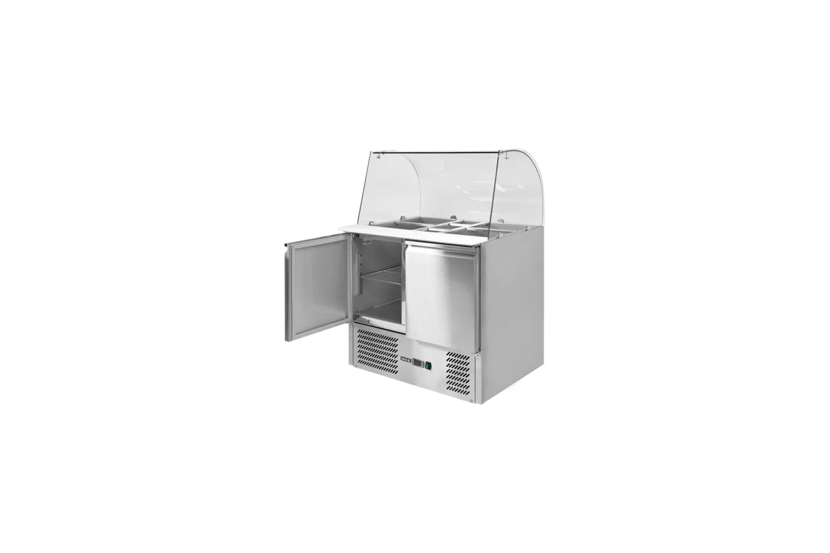 Stół chłodniczy 2-drzwiowy z nadstawką szklaną Yato YG-05260