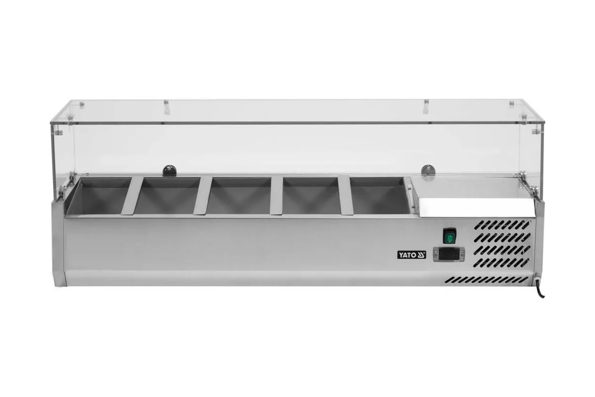 Witryna chłodnicza nadstawna 5x1/4 gn Yato YG-05320