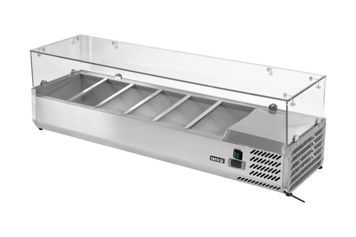 Witryna chłodnicza nadstawna 6x1/4 gn Yato YG-05321