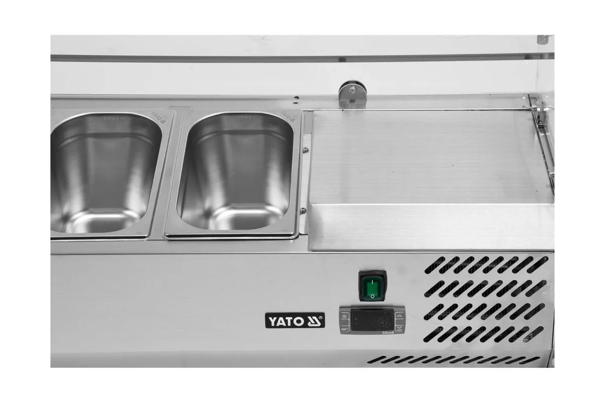 Witryna chłodnicza nadstawna 6x1/4 gn Yato YG-05321