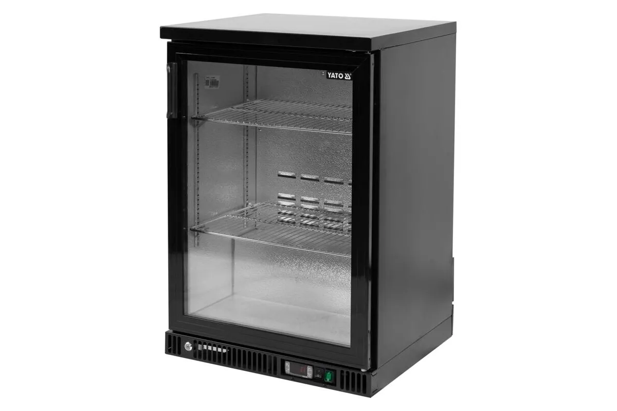 Witryna chłodnicza do butelek 1-drzwiowa czarna Yato YG-05350