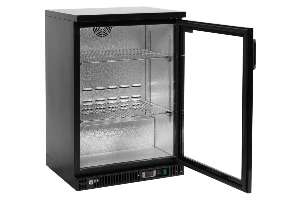 Witryna chłodnicza do butelek 1-drzwiowa czarna Yato YG-05350