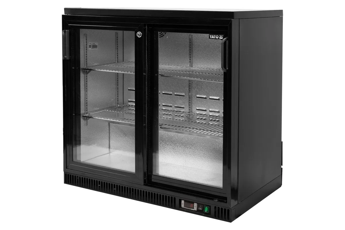 Witryna chłodnicza do butelek 2 drzwi przesuwane Yato YG-05356