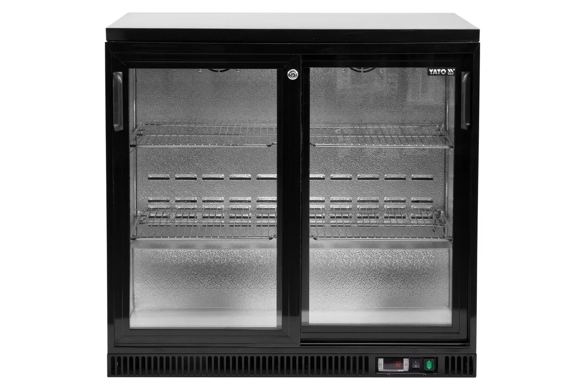 Witryna chłodnicza do butelek 2 drzwi przesuwane Yato YG-05356