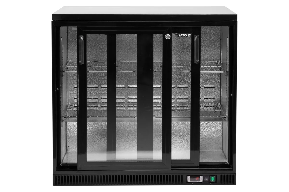 Witryna chłodnicza do butelek 2 drzwi przesuwane Yato YG-05356
