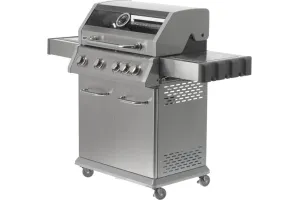 Grill gazowy 4+1 stal nierdzewna 14,2kw, z szybą Yato YG-20003