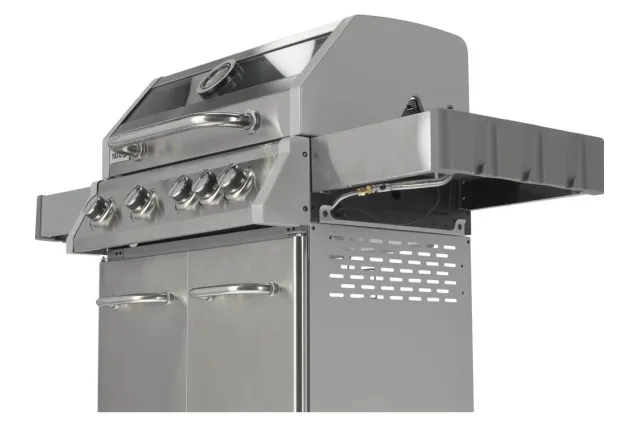 Grill gazowy 4+1 stal nierdzewna 14,2kw, z szybą Yato YG-20003