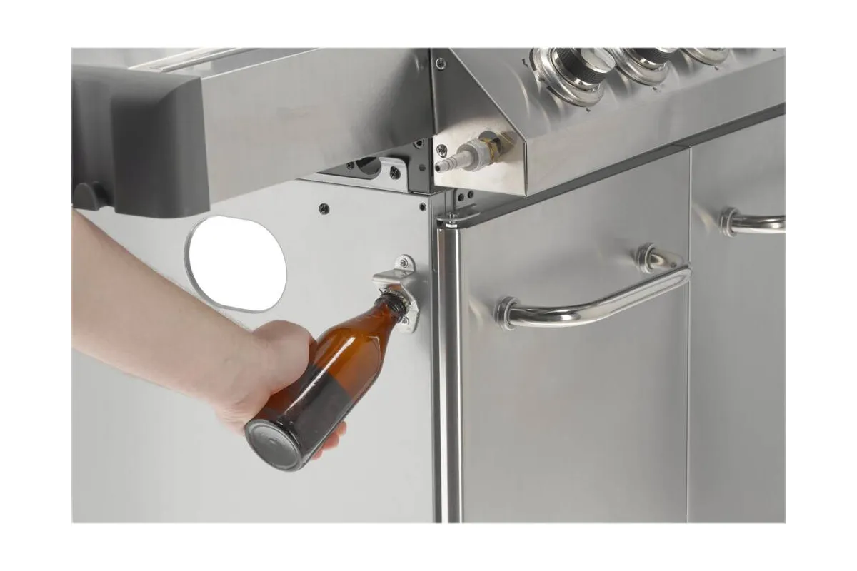 Grill gazowy 4+1 stal nierdzewna 14,2kw, z szybą Yato YG-20003