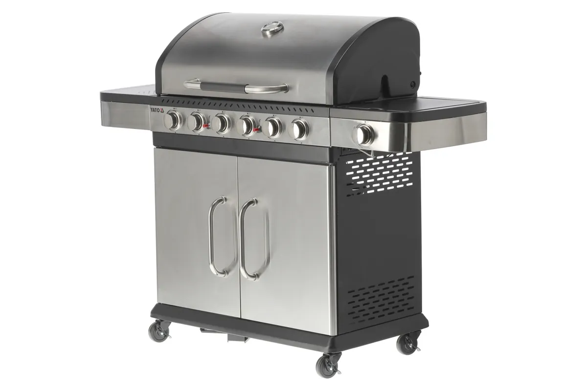 Grill gazowy 6+1 stal nierdzewna 20,2kw Yato YG-20004