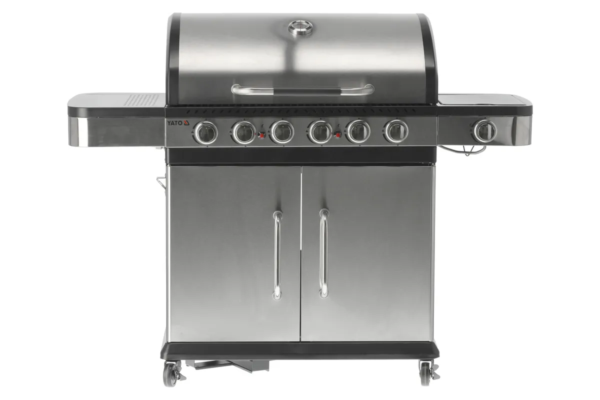 Grill gazowy 6+1 stal nierdzewna 20,2kw Yato YG-20004