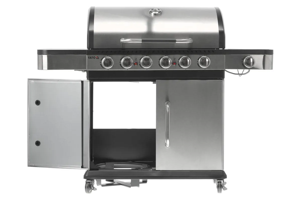 Grill gazowy 6+1 stal nierdzewna 20,2kw Yato YG-20004