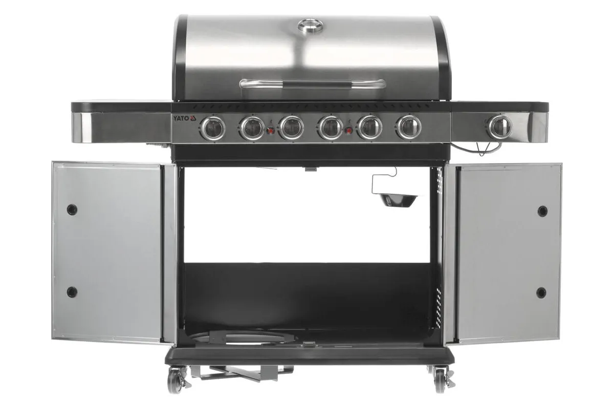 Grill gazowy 6+1 stal nierdzewna 20,2kw Yato YG-20004