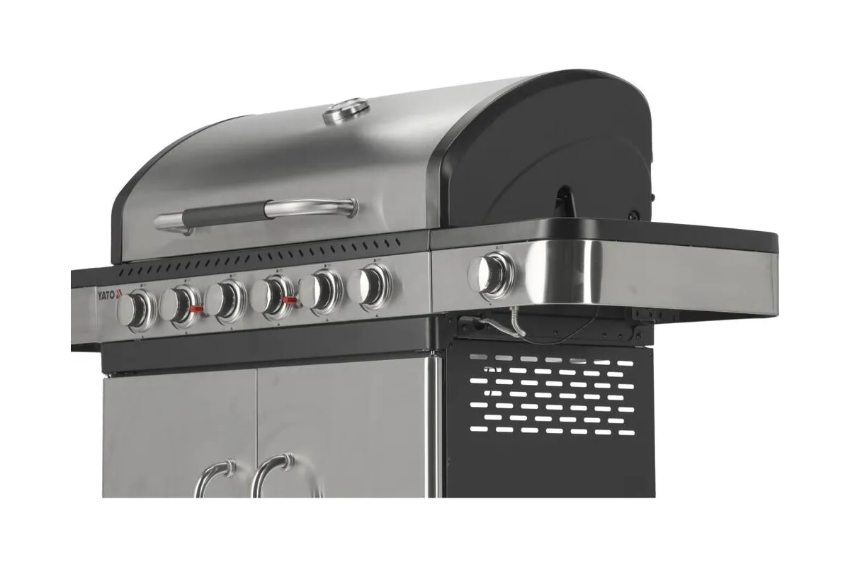 Grill gazowy 6+1 stal nierdzewna 20,2kw Yato YG-20004