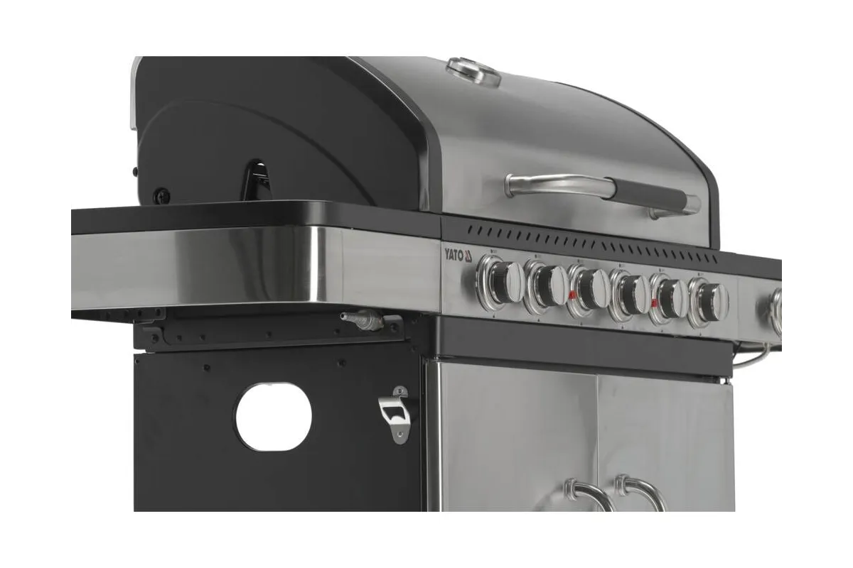Grill gazowy 6+1 stal nierdzewna 20,2kw Yato YG-20004
