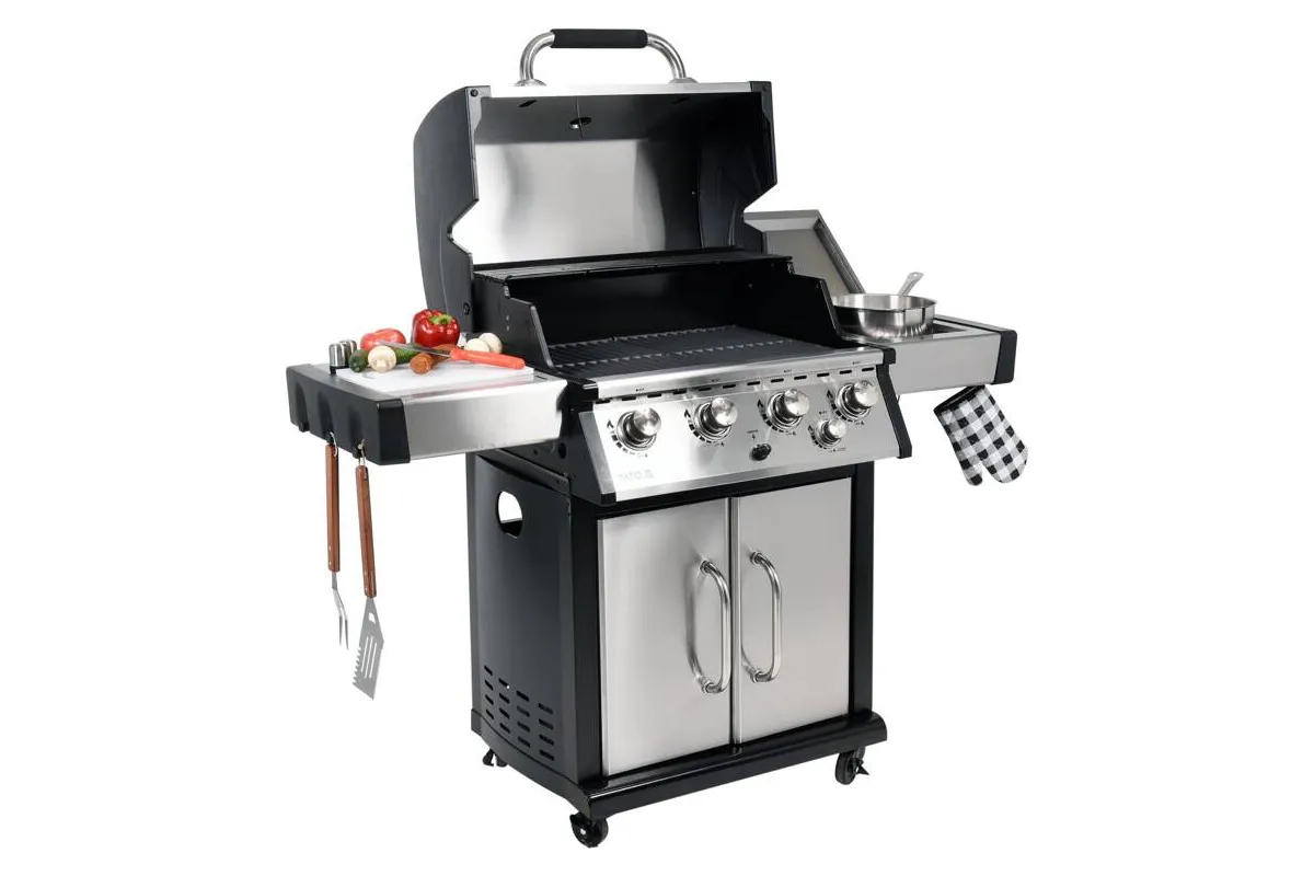 Grill gazowy 4+1 stal nierdzewna 17,5kw Yato YG-20013