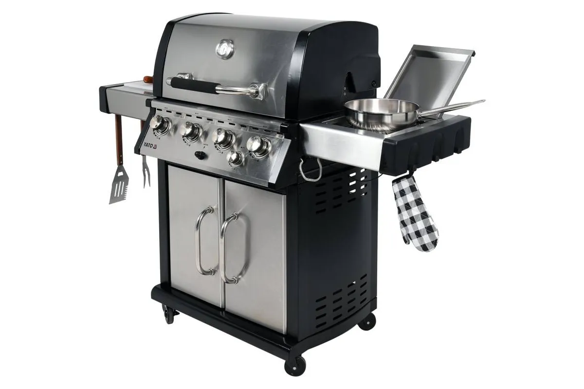 Grill gazowy 4+1 stal nierdzewna 17,5kw Yato YG-20013
