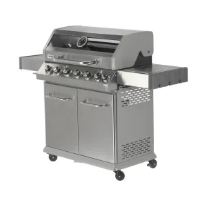 Grill gazowy 6+1 stal nierdzewna 20,5kw, z szybą Yato YG-20016