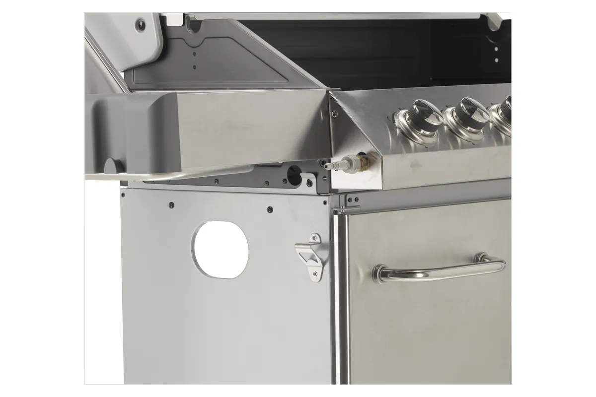 Grill gazowy 6+1 stal nierdzewna 20,5kw, z szybą Yato YG-20016