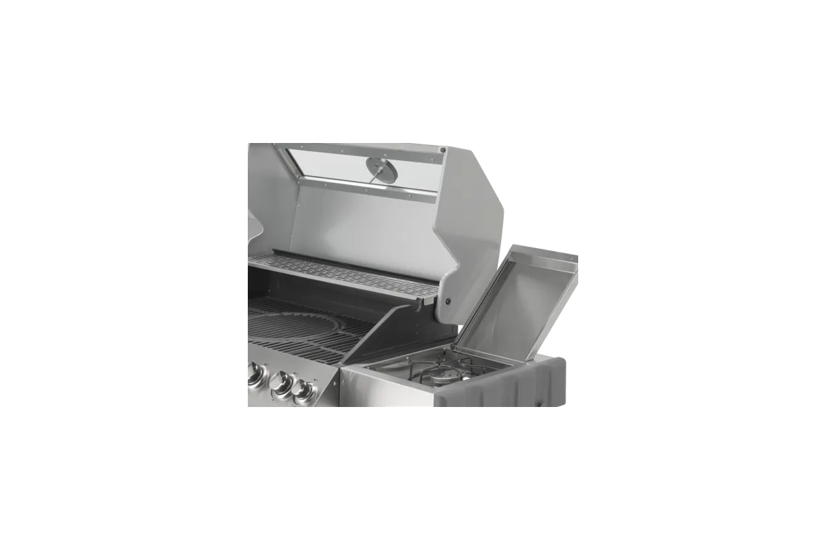 Grill gazowy 6+1 stal nierdzewna 20,5kw, z szybą Yato YG-20016