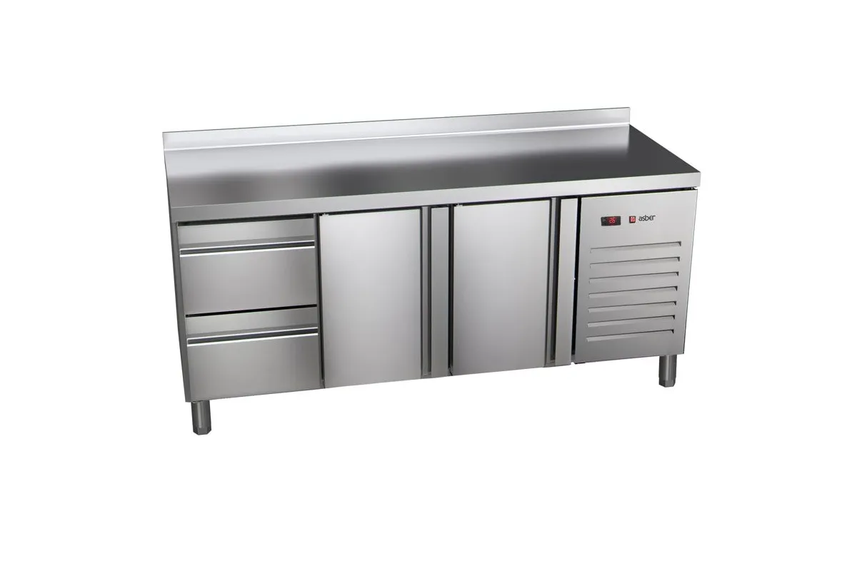 STÓŁ CHŁODNICZY 2-DRZWIOWY Z 2 SZUFLADAMI ESSENZIAL LINE ASBER ETP-7-180-22 HC SB40