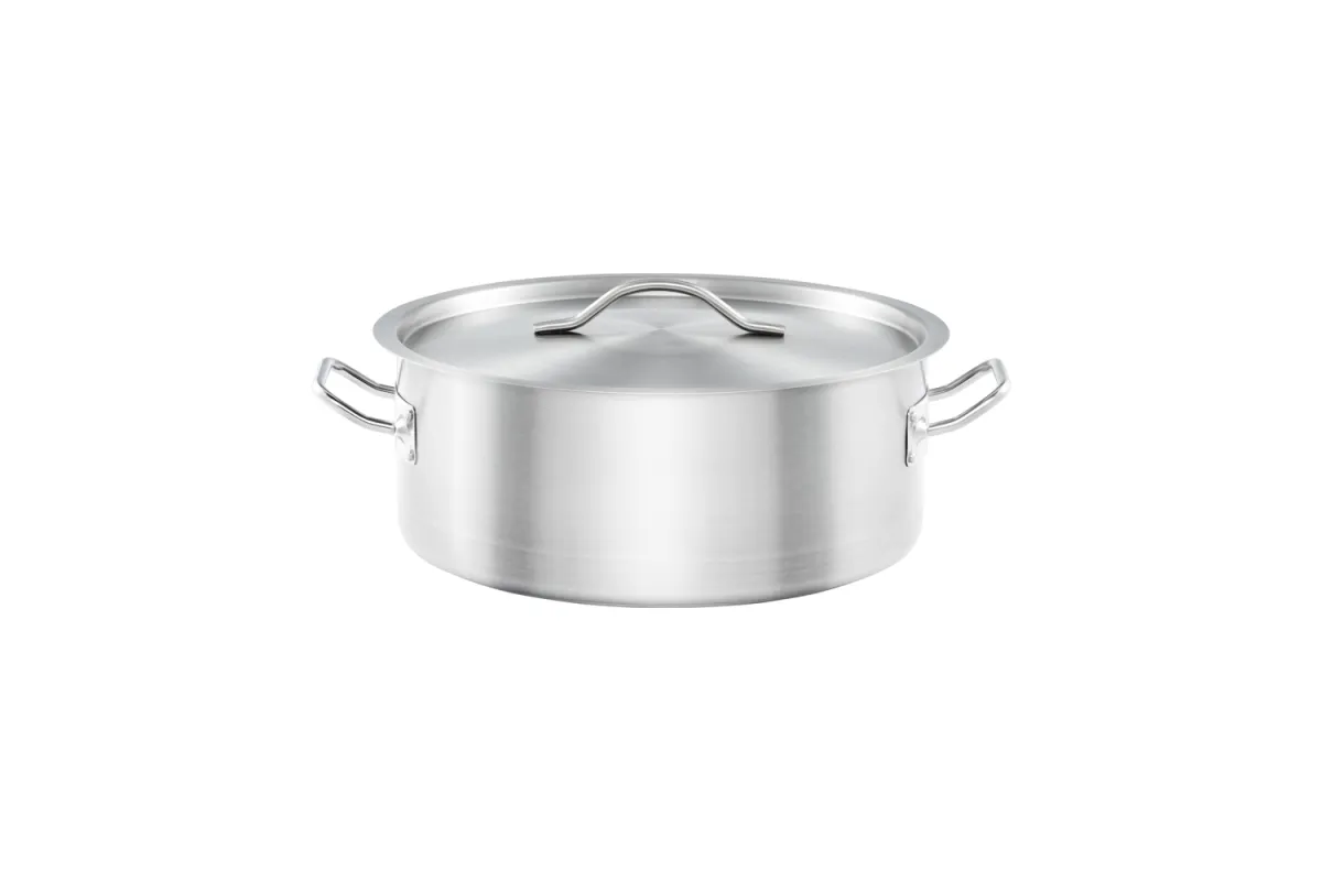 Garnek niski z pokrywką, stalowy, Basic, Ø 280 mm, V 5.5 l Stalgast 013286