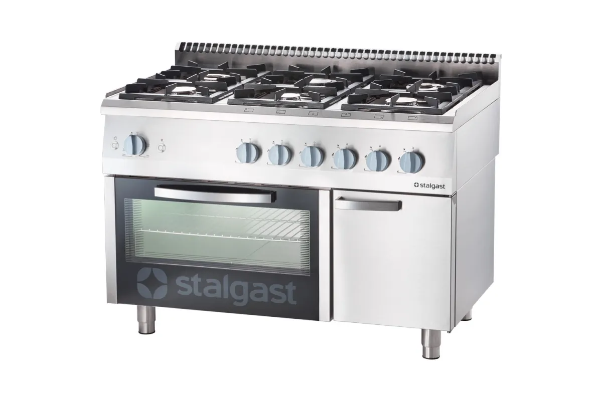 Kuchnia gazowa z piekarnikiem gazowym, 1200x700, 32.5+5.0 kW, G30/37 mbar Stalgast 9711130