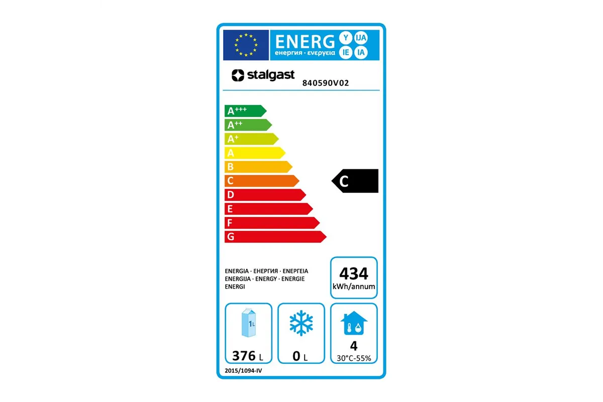 Szafa chłodnicza ze stali nierdzewnej, GN 2/1, V 537 l Stalgast 840590