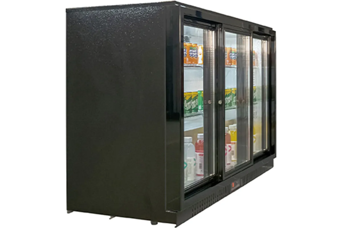 Barowa witryna chłodnicza, 3-drzwiowa, drzwi suwane, V 308 l Stalgast 882324