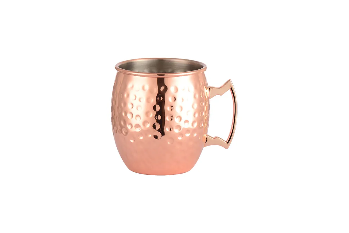 Kubek stalowy, miedziany, młotkowany, V 0.5 l Stalgast 472050