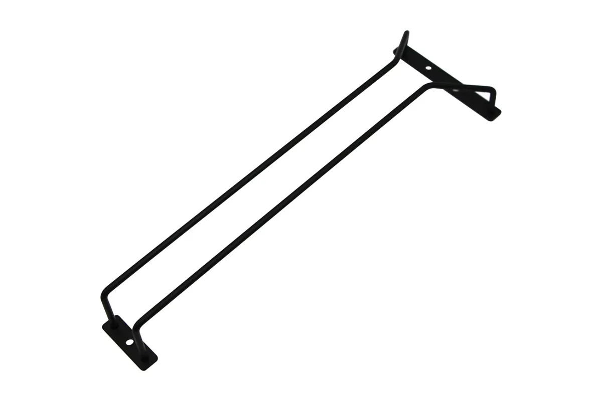 Wieszak na kieliszki, 1-rzędowy, czarny, L 400 mm Stalgast 478011