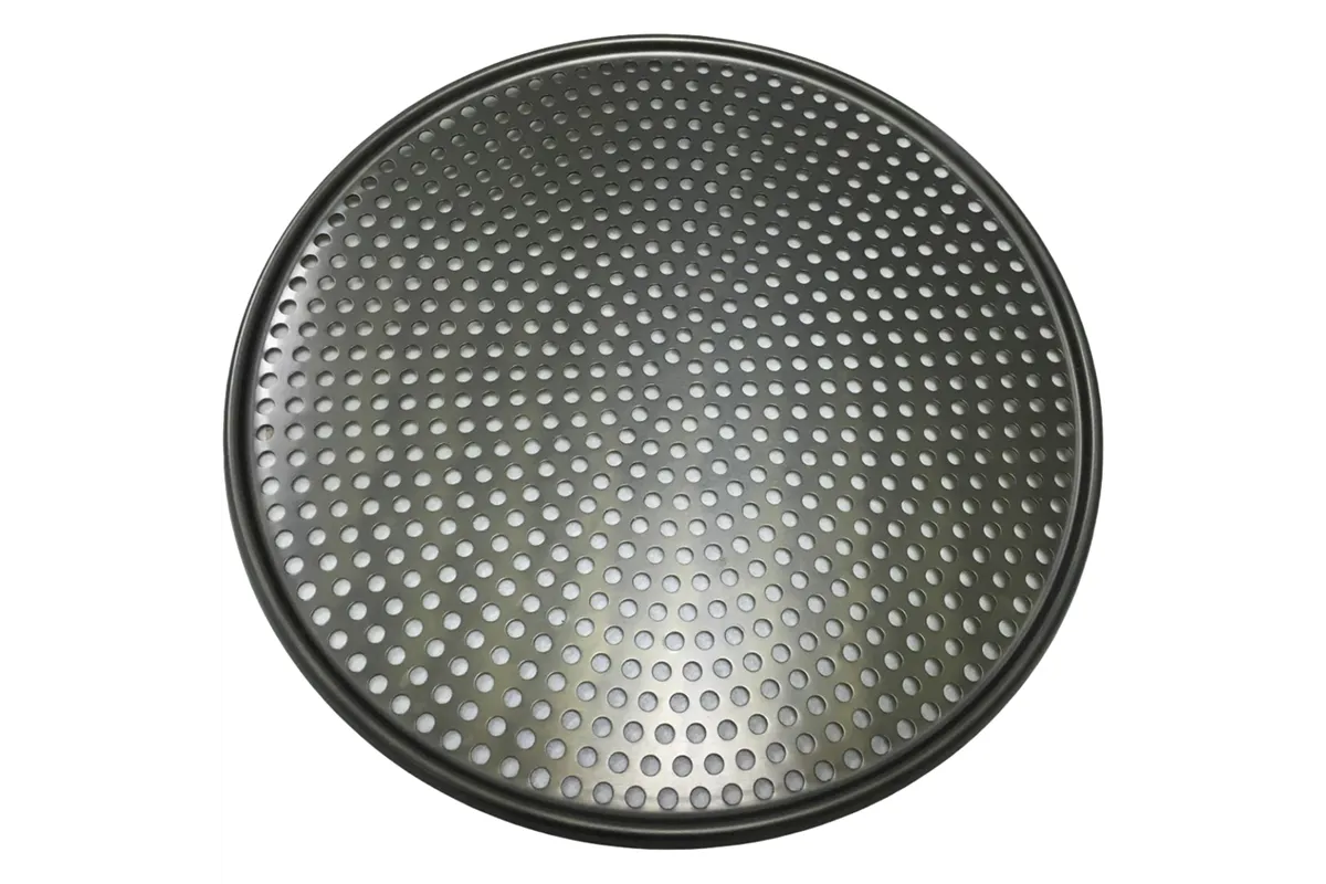 Blacha do pizzy, aluminiowa, anodowana, perforowana Ø 450 mm Stalgast 560452