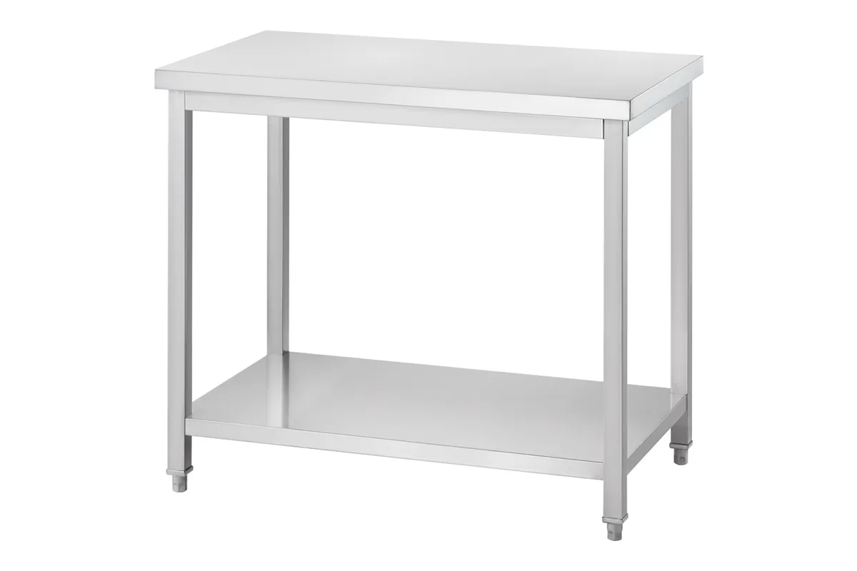 Stół centralny z półką 600x600x850 mm skręcany Gredil 676266