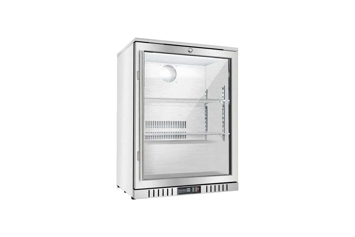 Barowa witryna chłodnicza, stalowa, 1-drzwiowa, V 133 l Stalgast 882143