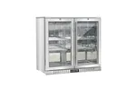 Barowa witryna chłodnicza, stalowa,  2-drzwiowa, V 198 l Stalgast 882243