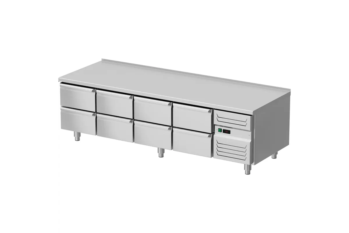 Podstawa chłodnicza, 2000x700x600 mm, 8 szuflad GN 1/1 Stalgast 887146