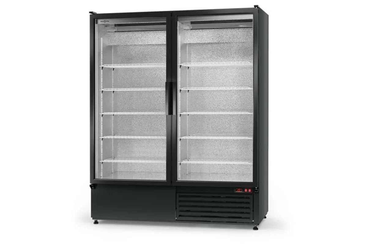 Szafa chłodnicza przeszklona, przeszklone drzwi, podwójna, 3 klasa klimatyczna, RAPA SCH-S-1400-AD-3KL