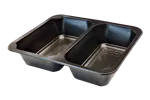 Pojemniki cateringowe zgrzewane czarne dwudzielne, obiadowe na wynos ECO 227x178x50 mm 400szt. G118333 Pojemniki cateringowe zgrzewane czarne dwudzielne, obiadowe na wynos ECO 227x178x50 mm 400szt. G118333