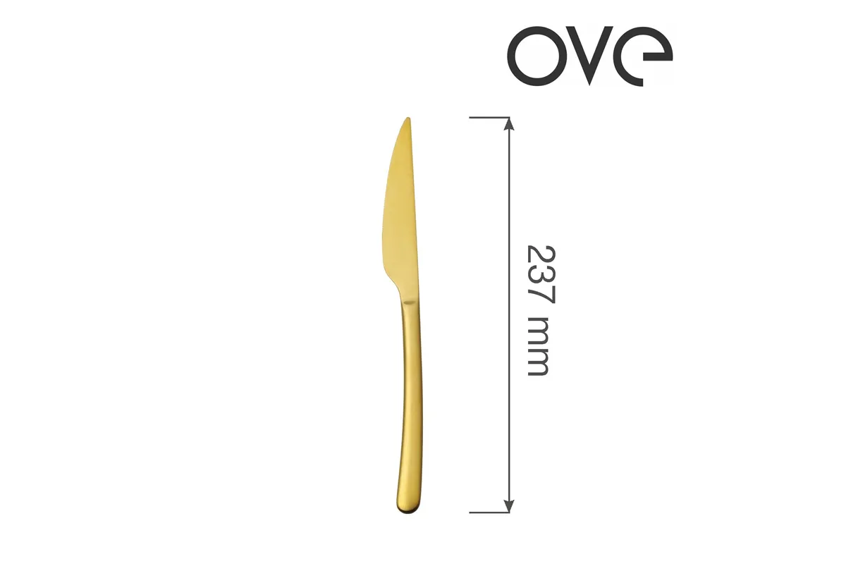 Nóż stołowy Amarone Gold, OVE, 237 mm Ove 764312