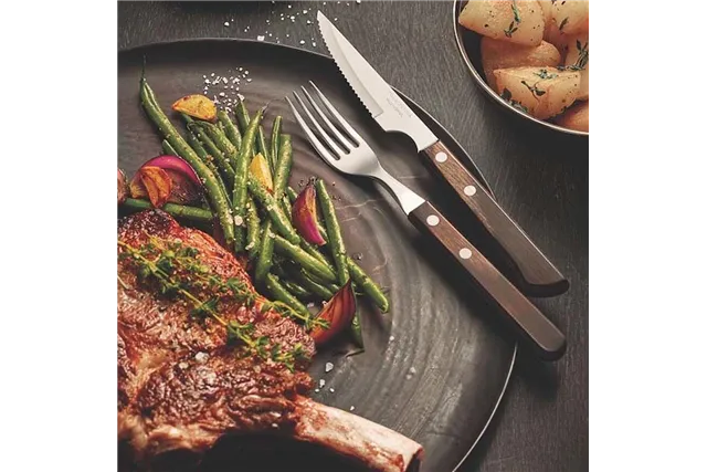 Zestaw widelców stołowych -steak/pizza, blister, 6szt., linia Churrasco, czerwony Tramontina 29899156 Zestaw widelców stołowych -steak/pizza, blister, 6szt., linia Churrasco, czerwony Tramontina 29899156