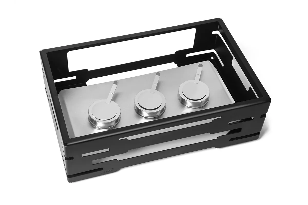 Podstawa prostokątna matowa czarna Multi Chef 7' Rosseto SM234