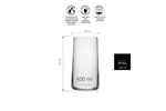 Szklanka wysoka Mode, 430ml RONA 70481220