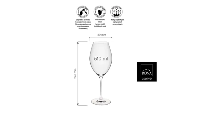 Kieliszek do wina syrah/pinot noir Le Vin, 510ml RONA 66050100