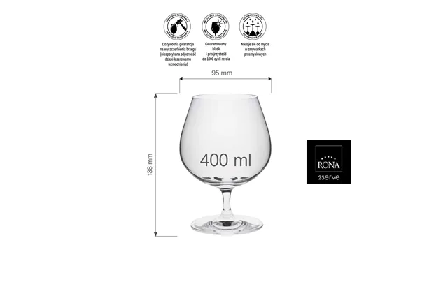 Kieliszek do brandy Edition 400 ml RONA 62011800