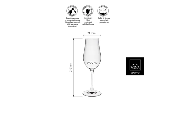 Kieliszek do wina różowego Edition, 255ml RONA 60502200