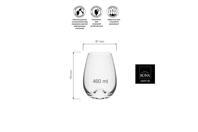 Szklanka do wina bordeaux Wine Solution, 460ml RONA 42450000