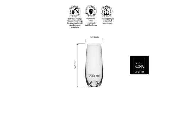 Szklanka do szampana Wine Solution,230ml RONA 42450700