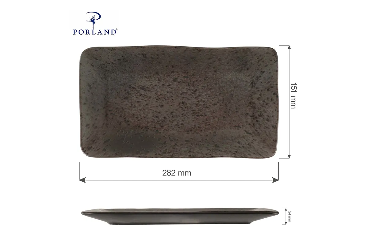 Półmisek prostokątny Ironstone, 280x150 mm Porland 04SWA000025